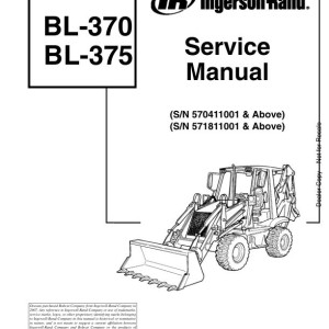 Bobcat BL370 BL375 Service Manual 6901973 enUS