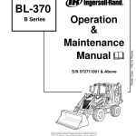 Bobcat BL370 Operation Maintenance Manual