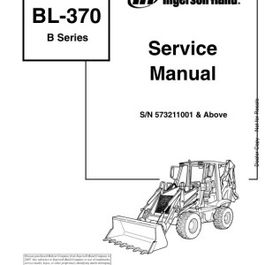 Bobcat BL370 Service Manual 22535801 enUS