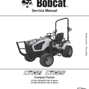 Bobcat CT1021 CT1025 Service Manual