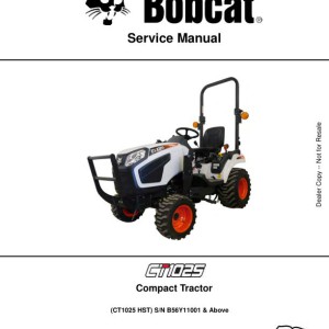 Bobcat CT1025 Service Manual