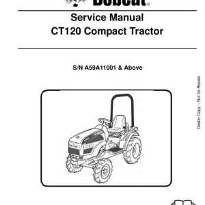 Bobcat CT120 Service Manual 6986523 enUS