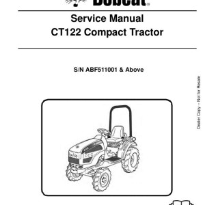 Bobcat CT122 Service Manual 6987028 enUS