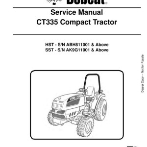 Bobcat CT335 Service Manual 6987078 enUS