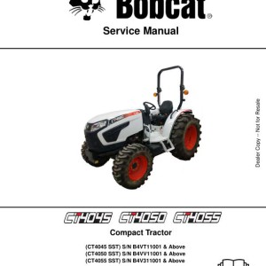 Bobcat CT4045 CT4050 CT4055 Service Manual 7372753 enUS