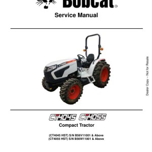 Bobcat CT4045 CT4055 Service Manual 7412981 enUS