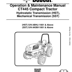 Bobcat CT445 Operation Maintenance Manual