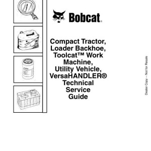 Bobcat Technical Service Guide 6990005 enUS