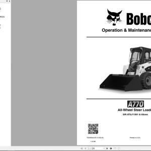 Bobcat A770 Operation and Maintenance Manual