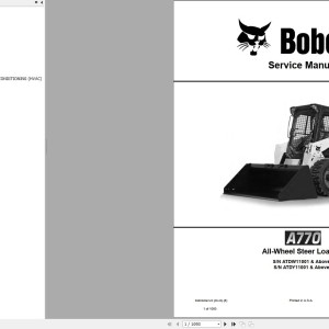Bobcat A770 Service Manual