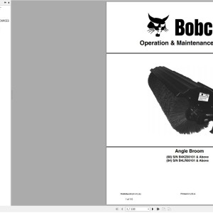 Bobcat 68 84 Operation and Maintenance Manual 7349525