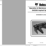 Bobcat SAS200 Operation and Maintenance Manual 7398837
