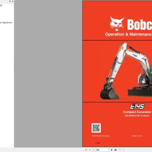 Bobcat E145 Operation and Maintenance Manual 7387075