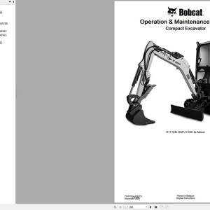 Bobcat E17 Operation and Maintenance Manual