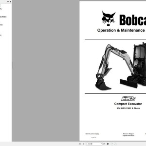 Bobcat E20z Operation and Maintenance Manual