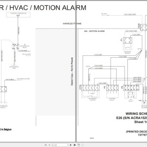 Bobcat E26 Hydraulic and Electric Schematic