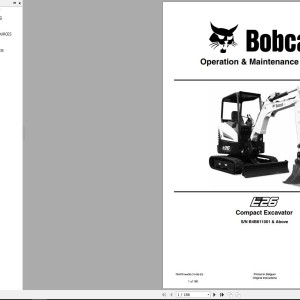 Bobcat E26 Operation and Maintenance Manual