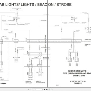 Bobcat E27z Electric and Hydraulic Schematic