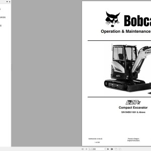 Bobcat E27z Operation and Maintenance Manual