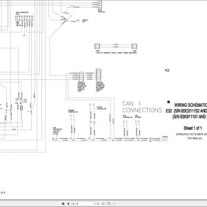Bobcat E32 Electric and Hydraulic Schematic
