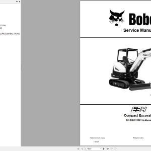 Bobcat E34 Service Manual 7362447