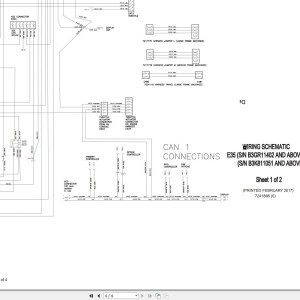 Bobcat E35 Hydraulic & Electric Circuit Diagram