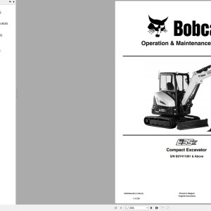 Bobcat E35z Operation and Maintenance Manual