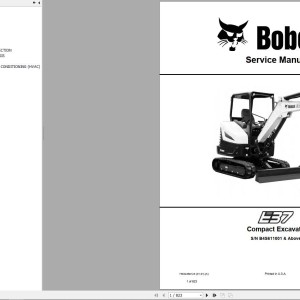 Bobcat E37 Service Manual 7362438