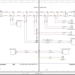 Bobcat E85 Electric and Hydraulic Schematic