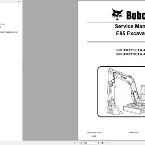 Bobcat E85 Service Manual