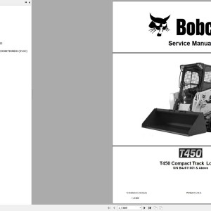 Bobcat T450 Service Manual 7412460