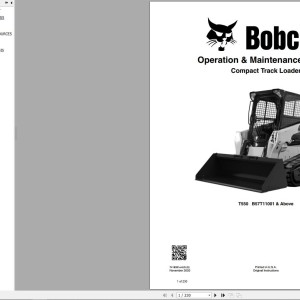 Bobcat T550 Operation and Maintenacne Manual 7418331