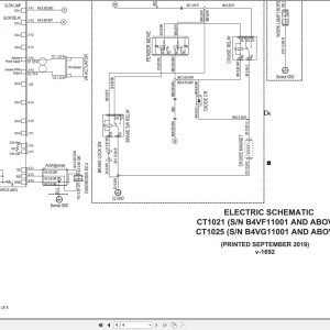 Bobcat CT1021-CT1025 Electric and Hydraulic Schematic
