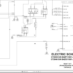 Bobcat CT2035-CT2040 Electric and Hydraulic Schematic