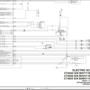 Bobcat CT4045 CT4050 CT4055 Electric and Hydraulic Schematic