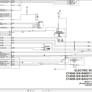 Bobcat CT4045 CT4050 CT4058 Electric and Hydraulic Schematic