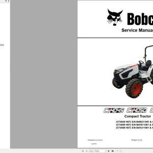Bobcat CT4045 CT4050 CT4058 Service Manual 7400445