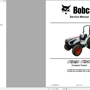 Bobcat CT4045 CT4055 Service Manual 7412981