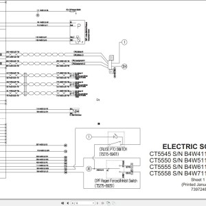 Bobcat CT5545 CT5550 CT5555 CT5558 Electric and Hydraulic Schematic