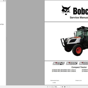 Bobcat CT5545 CT5550 CT5555 CT5558 Service Manual 7372814