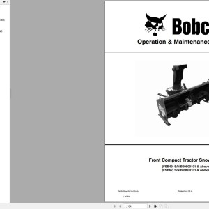 Bobcat FSB49 FSB62 Operation and Maintenance Manual 7420120