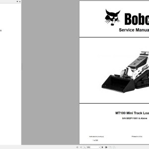 Bobcat MT100 Service Manual 7408142