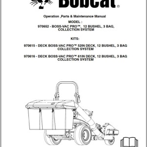 Bobcat Mower Accessories Operation and Maintenance Manual