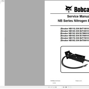 Bobcat NB110 to NB180 Service Manual 7357566