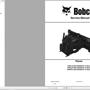 Bobcat 18PLA 24PLA PNSFL Service Manual 6989705