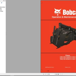 Bobcat 18PLA 24PLA PNSFL Operation and Maintenance Manual 6989704