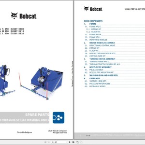 Bobcat KPL Series Spare Parts List 7420072