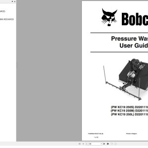 Bobcat PW KC19 250S 250M 250L User Guide 7420569