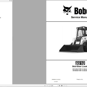 Bobcat S510 Service Manual