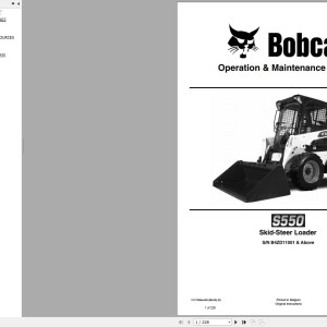 Bobcat S550 Operation and Maintenance Manual 7417390